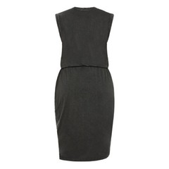 City Chic Ivy Wash Black Acid Ruched Mini Dress NWT Plus Size Sleeveless