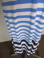 Vineyard Vines Engineered Stripe Maxi Tank Dress Pima Cotton Blend Coastal XS