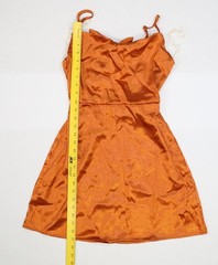 Wild Fable Dress Womens Small Rust Satin Cowl Neck Slip Mini Spaghetti Strap