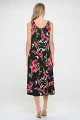 Jostar, Travel Knit Dress, long A-Line,Tank, Stretchy NO-IRON poly/span. 431m