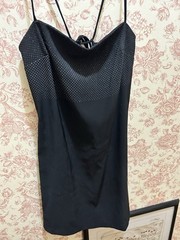 Y2K Rampage Formal Black Mini Dress Lace Up Back Tags Still Attached