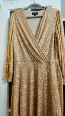 Elie Tahari Women&rsquo;s Selma Sequined Midi-Dress size XL