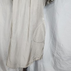 ALI RO Size 2 Beige Vegan Silk Flutter Sleeve Boho Dress Pockets Anthropologie