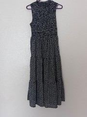 Shien Maxi Dress Size Medium Black and White