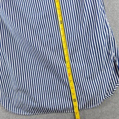 Polo Ralph Lauren Varsity P Patch Shirt Dress Blue White Stripe Size 6 No Belt