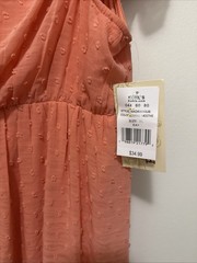 Rewind Junior Size XL Flutter Sleeve Clip Dot Dress