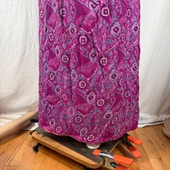 Handmade Multicolor Floral Geometric Maxi Sundress Sz L. SIlk?