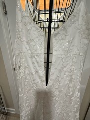 DB Studio Sequin Floral A-Line Wedding Dress