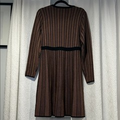 NWT Catherine Malandrino Black and Brown Dress Size Large