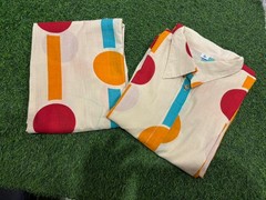 Women&rsquo;s Cotton Polka Print Co-Ord Set Shirt Top & Pant Beige