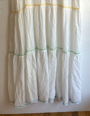 HONORINE Multi White Tiered Long Flowy Giselle Dress Beach Summer XS Small $390
