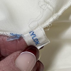 Vintage Y2K Dress Womens L White Nylon Babydoll Maxi Whimsigoth Fairy Coquette