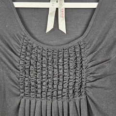 IZOD Silver Crest Women&rsquo;s Black Ruching Dress SIZE M