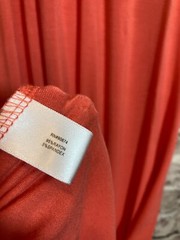 Boston Proper Maxi Dress Womens Large Coral Orange Tie Back Ultra Stretch Long