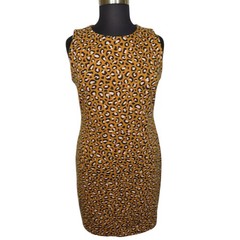 Old Navy Cotton Blend Leopard Print Sleeveless Sheath Dress Size XL