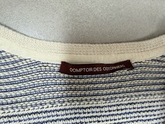 Comptoir des Cotonniers Blue White Knit Dress Women&rsquo;s Size S 100% Cotton Short