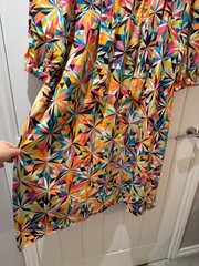RAISHMA Multicolour Vibrant Geometric Print Midi Dress Size 22 RRP £95 BNWT