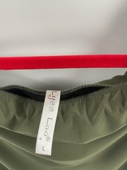 Lyss Loo women’s maxi large green Shoulder knee length long sleeve 078