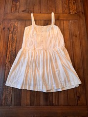 Taylor Linen Blend Button Front Mini Dress. Size 8. Lined