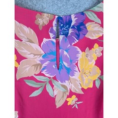 Lauren Ralph Lauren Pink Floral Tiered Bell Sleeve Shift Dress Womens 12