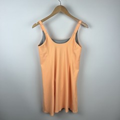 Spanx Get Moving Easy Access Straight Fit Ribbed Mini Dress Melon Sorbet Size M