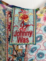 Johnny Was Floral Maxi Dress With Embroidered Ribbon Detail XL