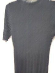 Cooperative Sweater Dress Womens Medium Black Short Sleeve Pleated Coquette Mini