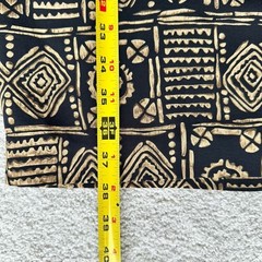Casual Corner Geometric sleeveless Brown Gold knee-high shift dress, Silk Sz 4
