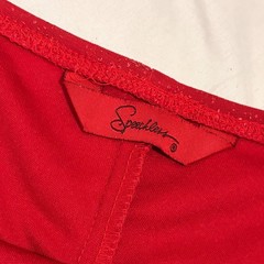 Speechless Red Glitter Halter Dress Handkerchief Hem Shimmer Prom Party Size 7