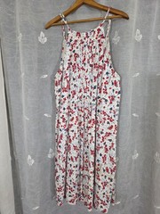 White Floral Womens Dress By Time And Tru Size XXL (20)
