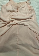 Roxy Women’s Medium Peach Slip Shift Mini Dress Lined Adjustable Straps Summer