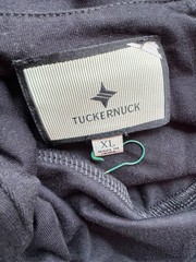 Tuckernuck Black Pullover Tie Front Viscose Casual Midi Dress Size XL NWOT