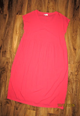 Sahara Dress Size 3 oversized lightweight neon Pink Crinkly Fabric viscose blend