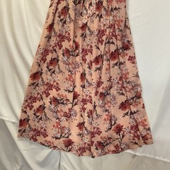 Rue 21 NWT Pink Floral Chiffon Romper Dress Combination Open Back Flare Sleeves