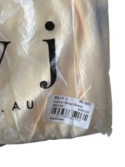 Billy J New Yellow Esther Maxi Dress Satin Size 10 RRP £60