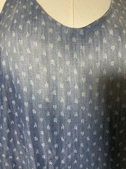 Cloth & Stone Large Blue Chambray Tencel Denim Halter Sundress Boho Festival