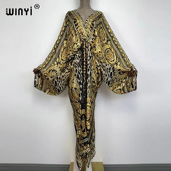 Sexy Bech High-Quality Hand-Rolled Feel Silk Rayon Fashion Print 2021 Maxi Wome