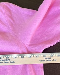 Xirena Pippa Dress Cinder Rose Pink 100% Linen One Shoulder Dress EUC Small