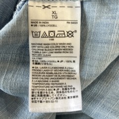 Banana Republic Chambray Kaftan Dress XL Resort Coastal Lyocell Beachy Oversize