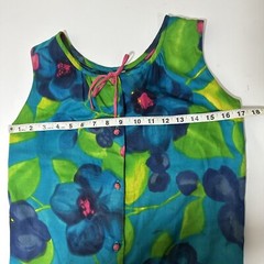 Vtg 60&rsquo;s Aikane Fashions Hawaii Cocktail Shift Dress Mandarin Floral Aloha Sz S