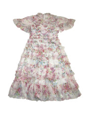NWT Needle & Thread Ruffle Ballerina Midi in Floral Wonder Tulle Dress 12