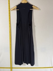 NWT Lole Jana Womens Medium Black Zip Up Woven Mock Neck Flowy Dress Whimsy Goth