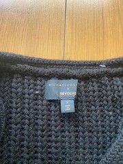 Michael Costello x REVOLVE Andromeda Cable Knit Dress – Black – Small