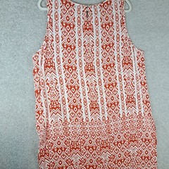 Chico&rsquo;s Womens Size 3 Large Boho Casual Shift Dress Sleeveless Tribal