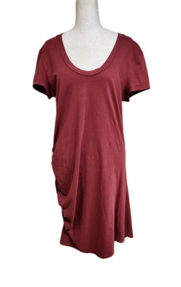 Prairie Underground Blaze Side Ruched Dress Size Large Organic Cotton
