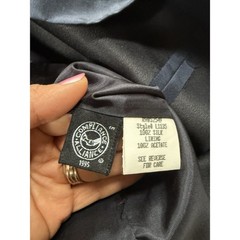 VTG Laundry by Shelli Segal 90’s Sleeveless Sheath Dress 8 Navy Silk Cocktail