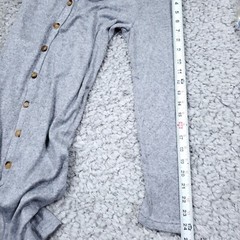 Walter Baker Rhonda Sheath Button Front Knitted Mini Sweater Dress Medium Gray