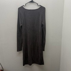 Barefoot Dreams CozyChic Ultra Lite Long Sleeved Sweater Dress Brown Fleece M