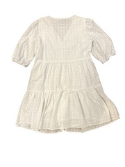 Cortefiel knee length White Button-Up Dress size XL.
