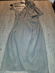 Edit by White Closet Cocktail Dress Soft Blue Shoulder Detail 12
